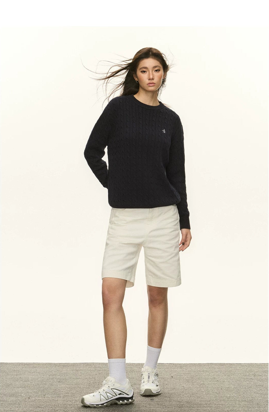 Oversize Round Neck Knit Sweater
