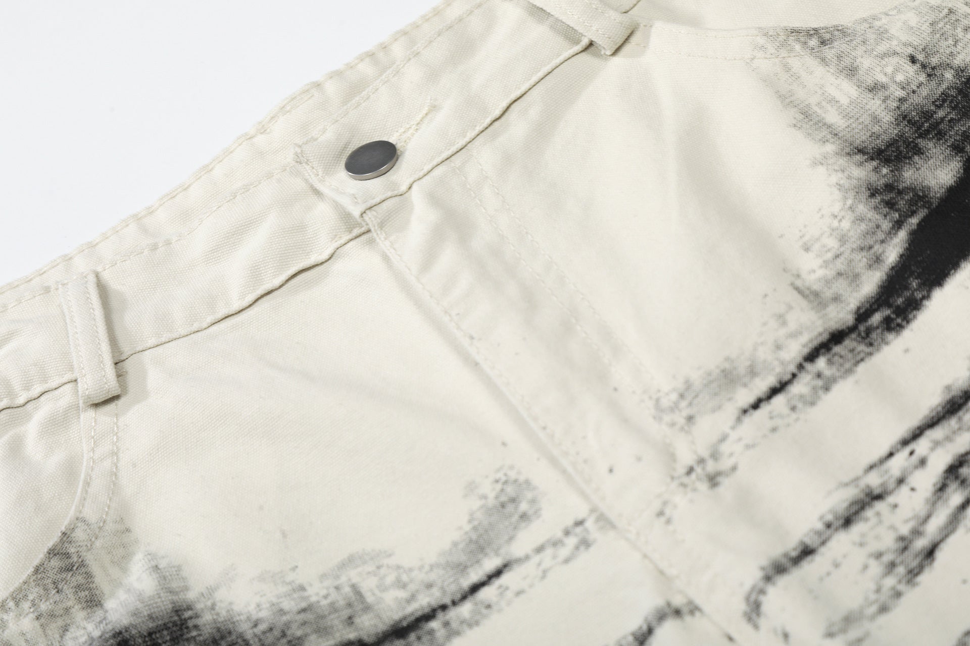 Brush Paint Cropped Pants