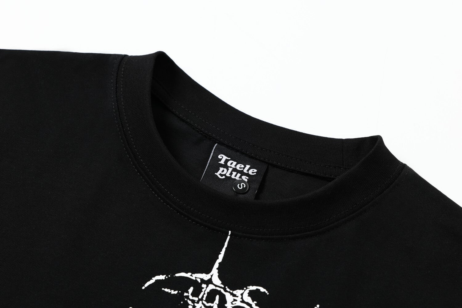 Graffiti Print Cotton Short Sleeve T-Shirt