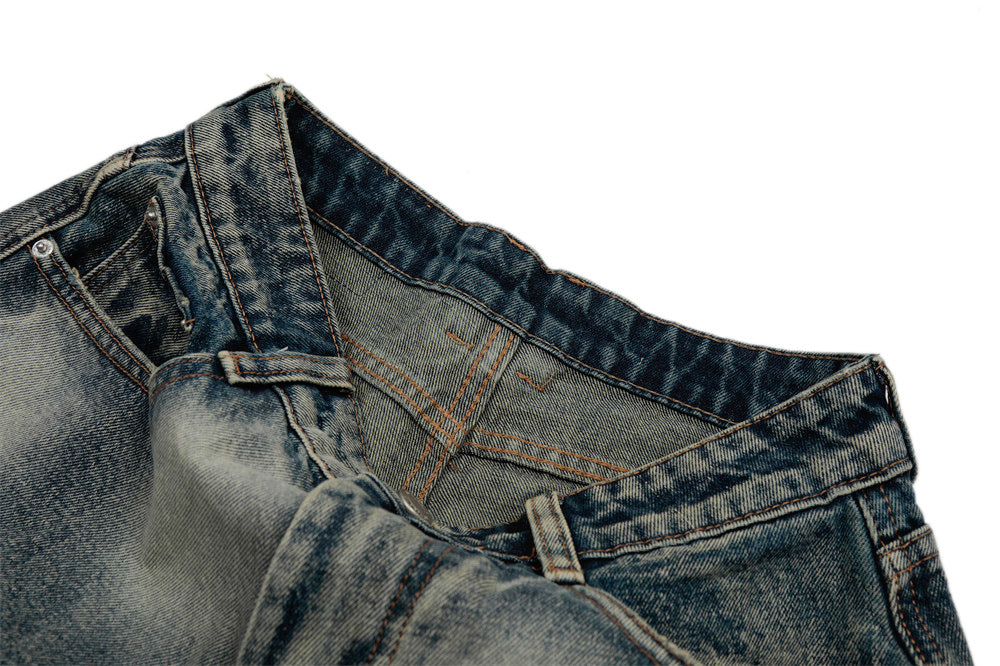 Punk Tie-Dye Denim Short