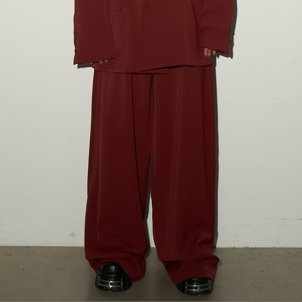 Double Breasted Tailored Jacket & Wide Leg Trousers Setup