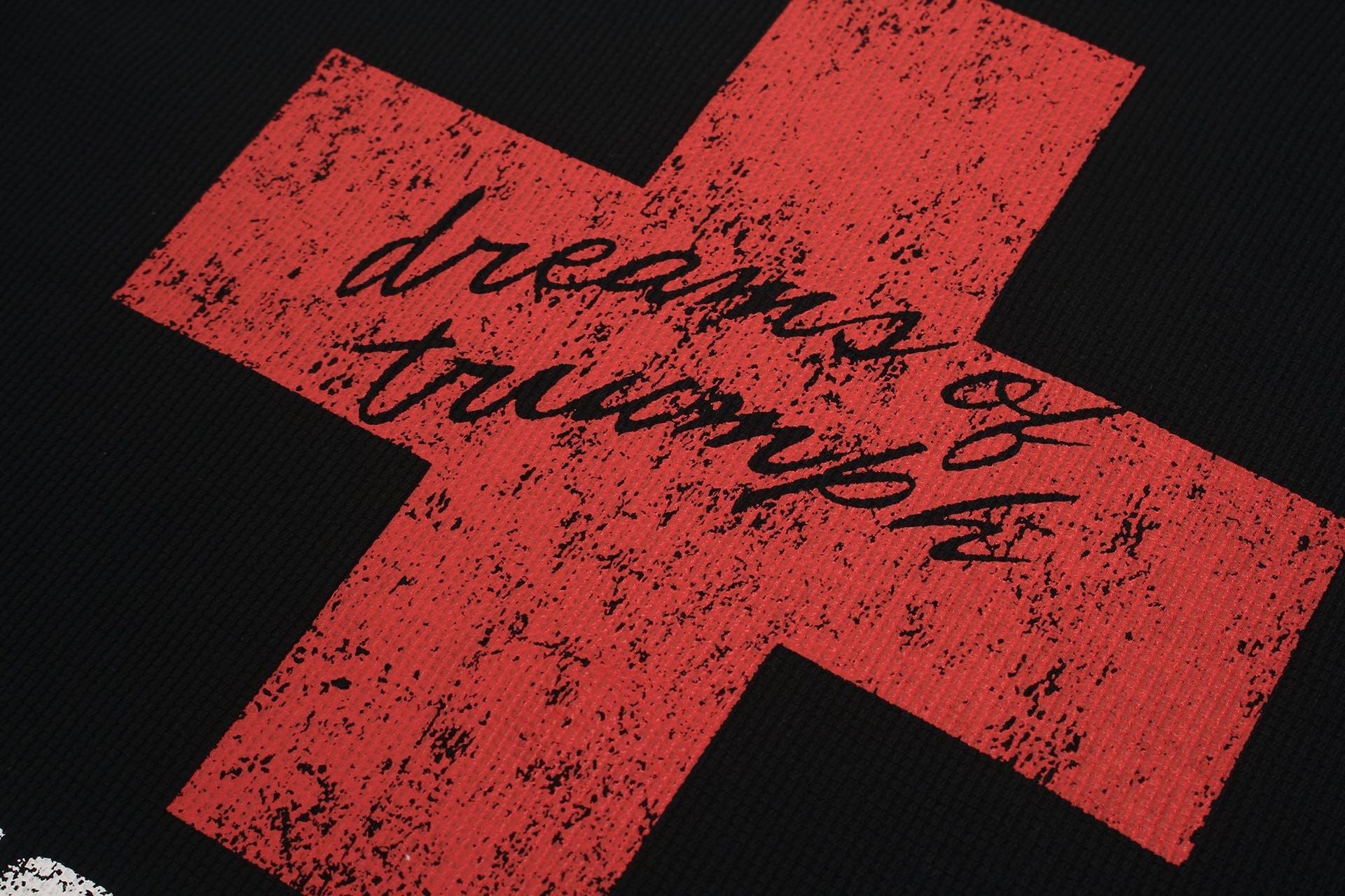Cross Letter Print Short Sleeve T-Shirt