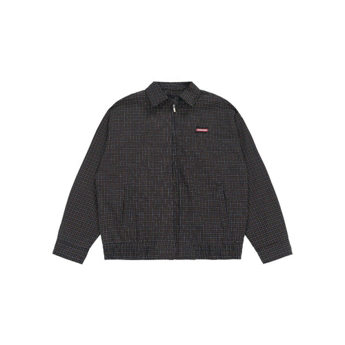 Chaqueta holgada retro americana - Verde y negro / S
