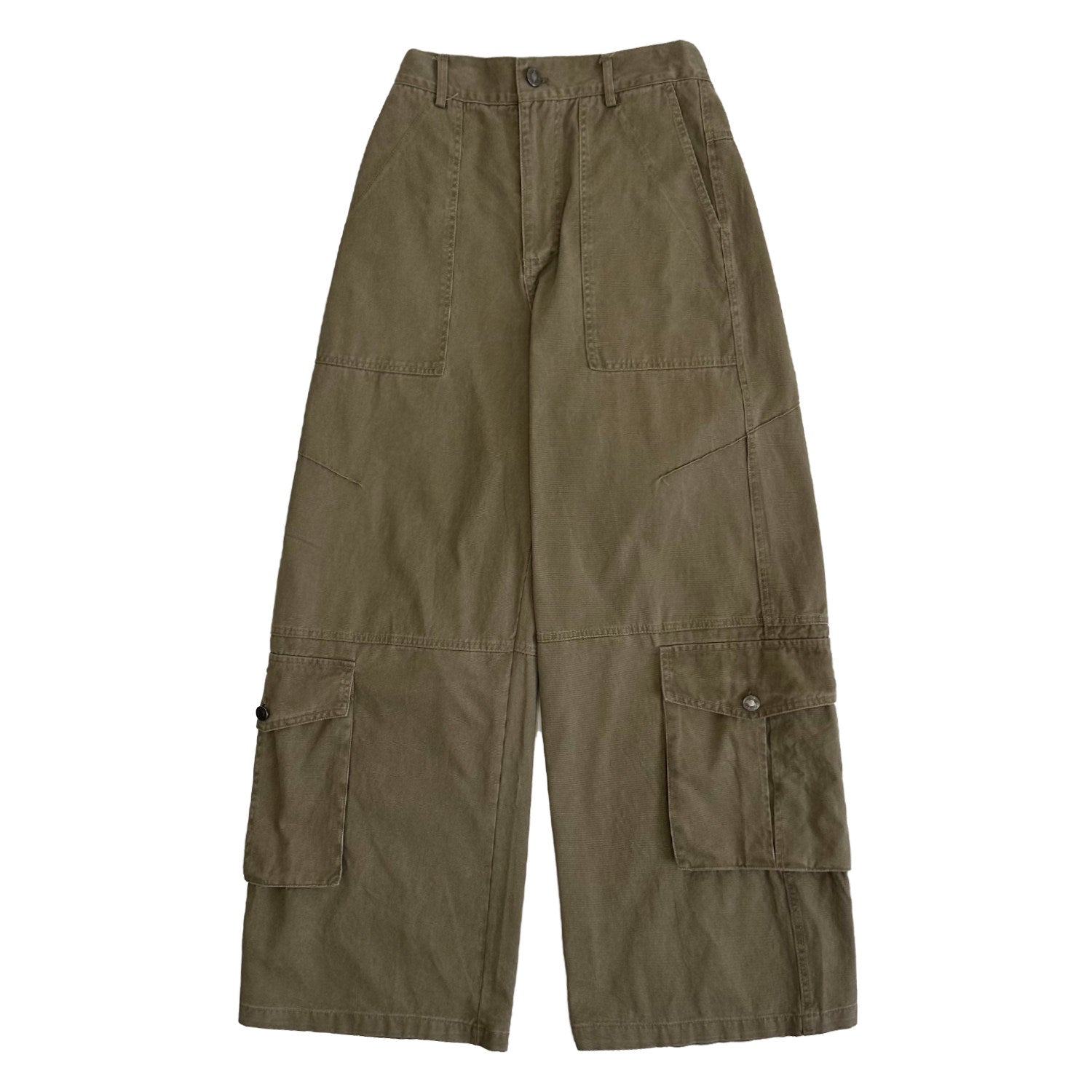 Fake Layered Hooded Jacket & Multi Pocket Cargo Pants Setup