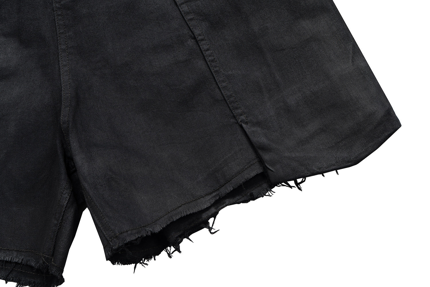 Washed Coating Cargo Pocket Denim Jort