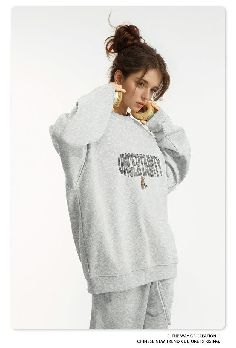 Oversize Round Neck Sweatshirt