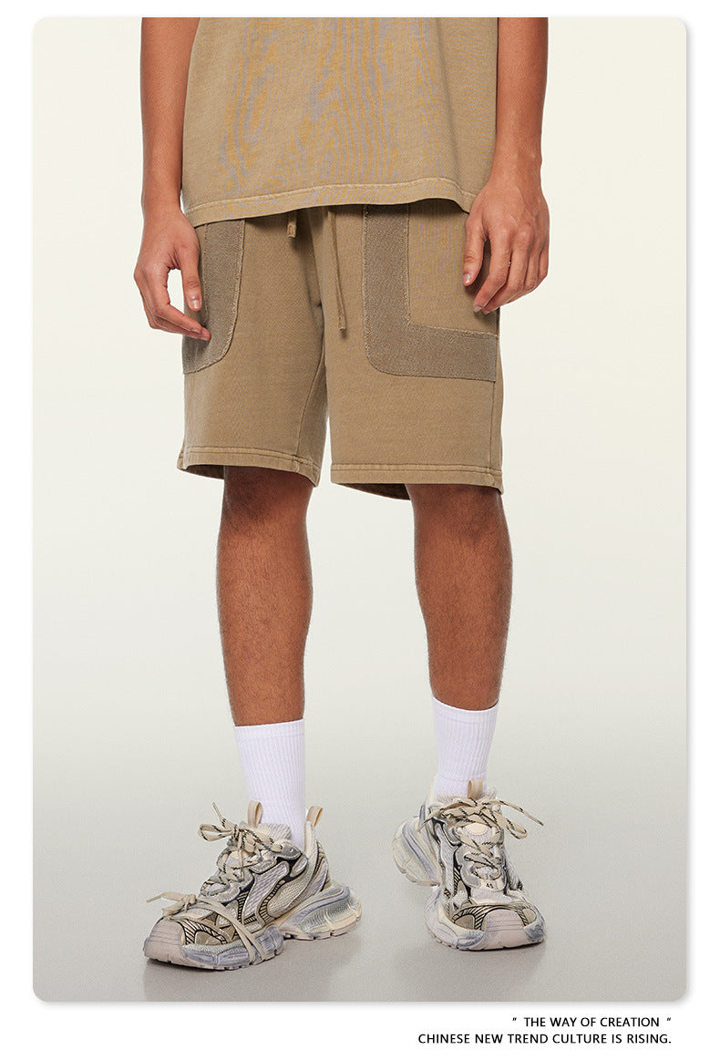 Washed Heavyweight Short Sleeve T-Shirt & Short Sweatpants Setup