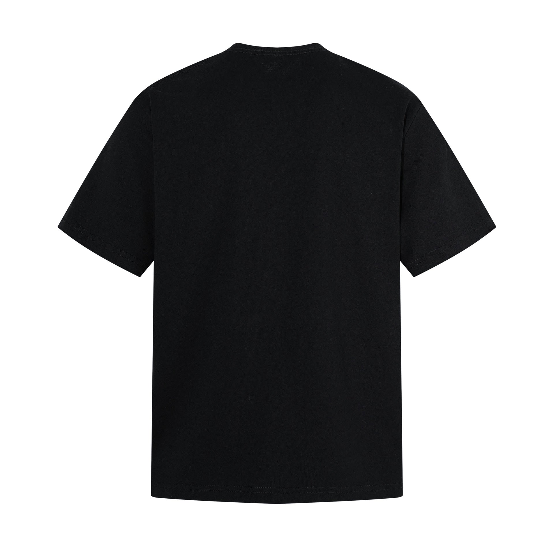 Damage Portrait Print Short Sleeve T-Shirt