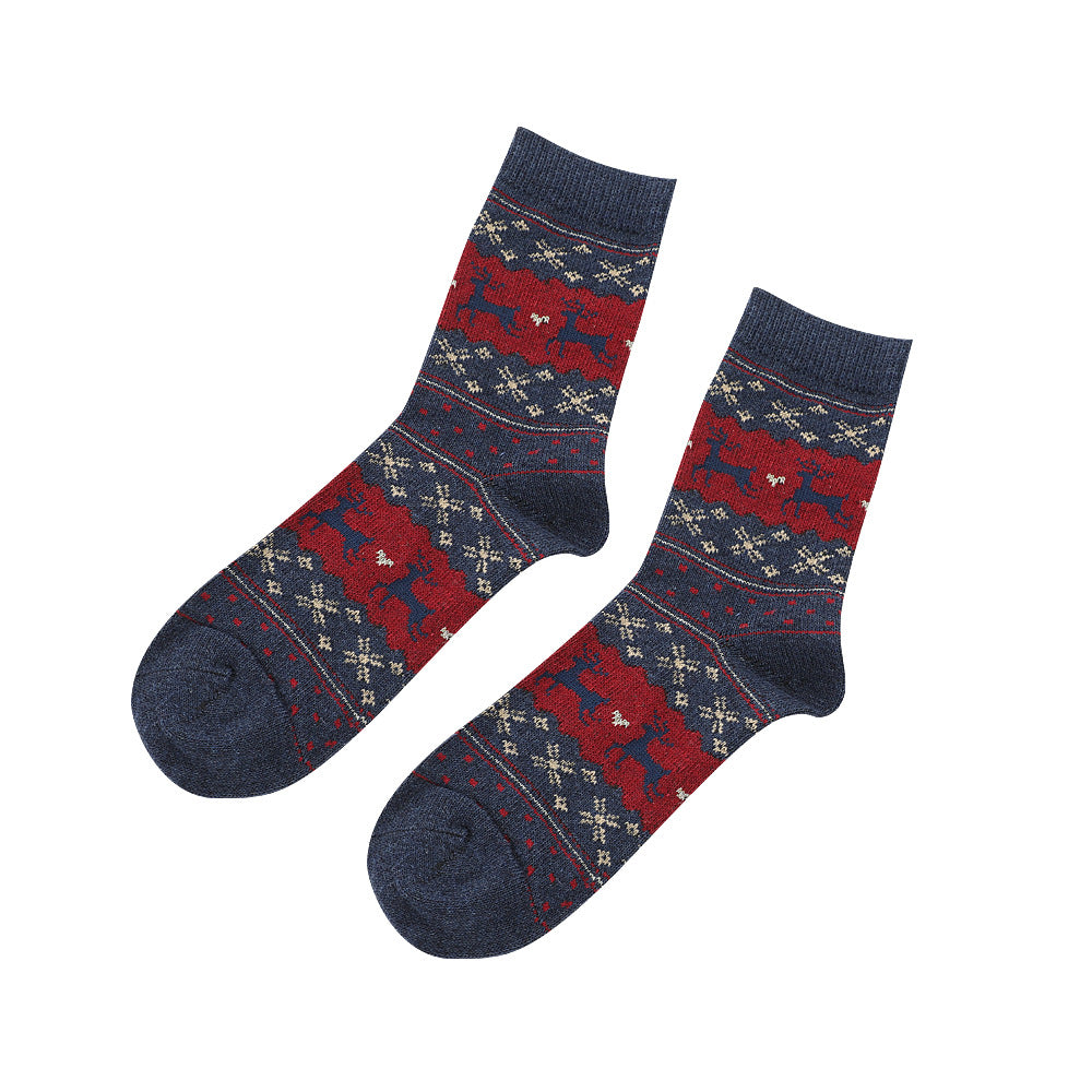 Winter Holiday Mid-Leg Socks