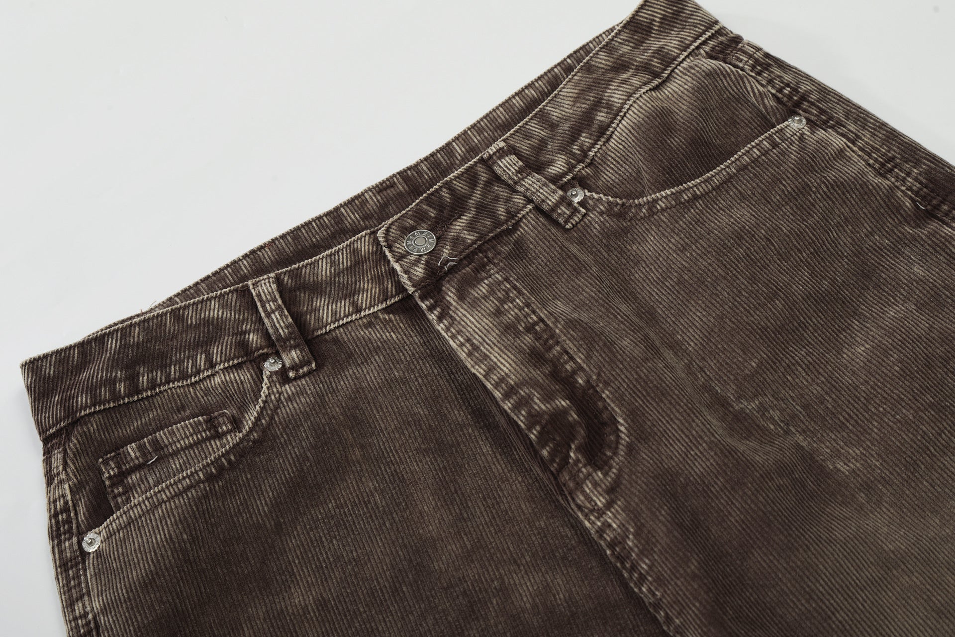 Faded Straight Denim Jeans