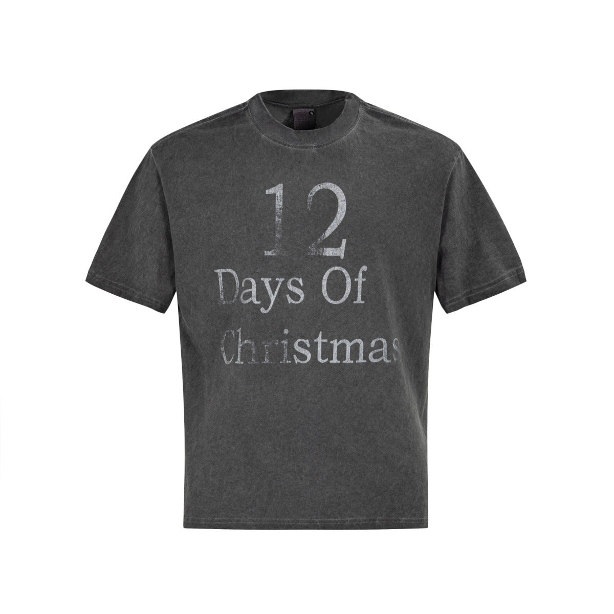 Washed Letter Print Oversize Short Sleeve T-Shirt