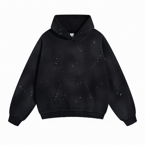 Spray Dye Hoodie - black / M