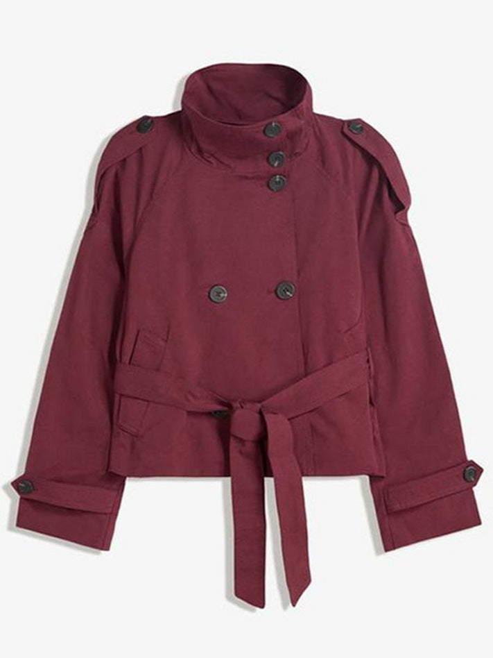 Basic Strapped Trench Coat