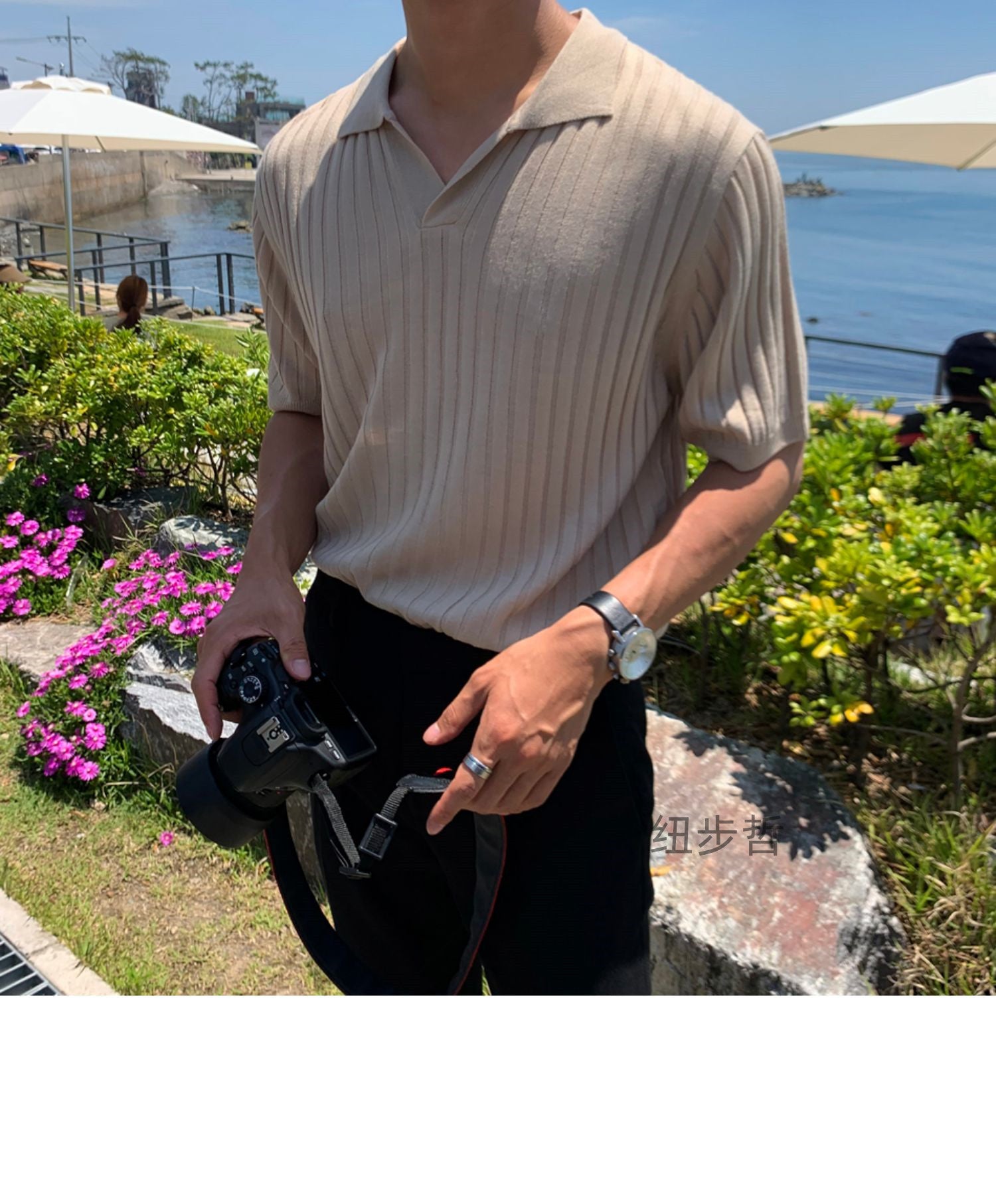 Men's Knit Polo Shirt