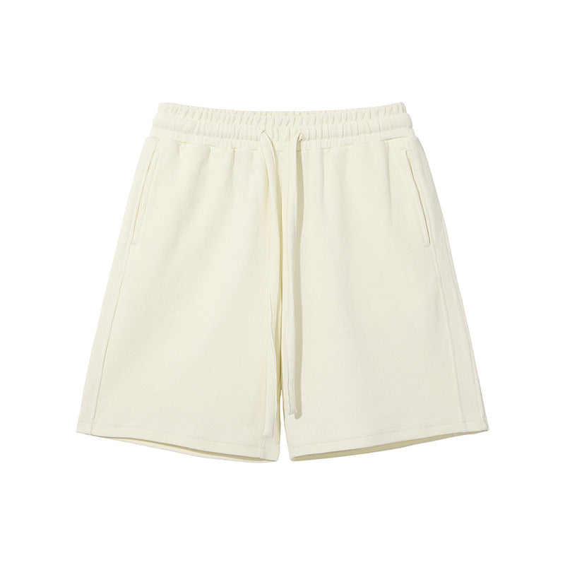 Oversize Waffle Polo Shirt & Waffle Shorts Setup
