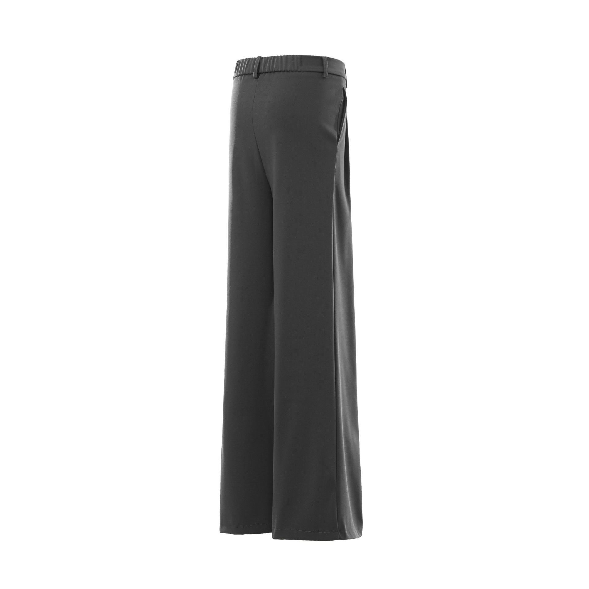 Drape Pleats Wide Leg Trousers