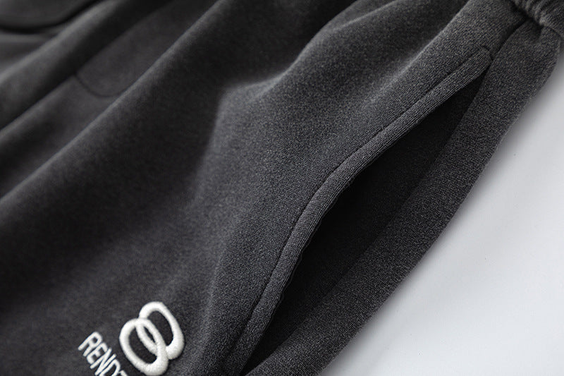 Gradient Drawstring Wide Leg Sweatpants