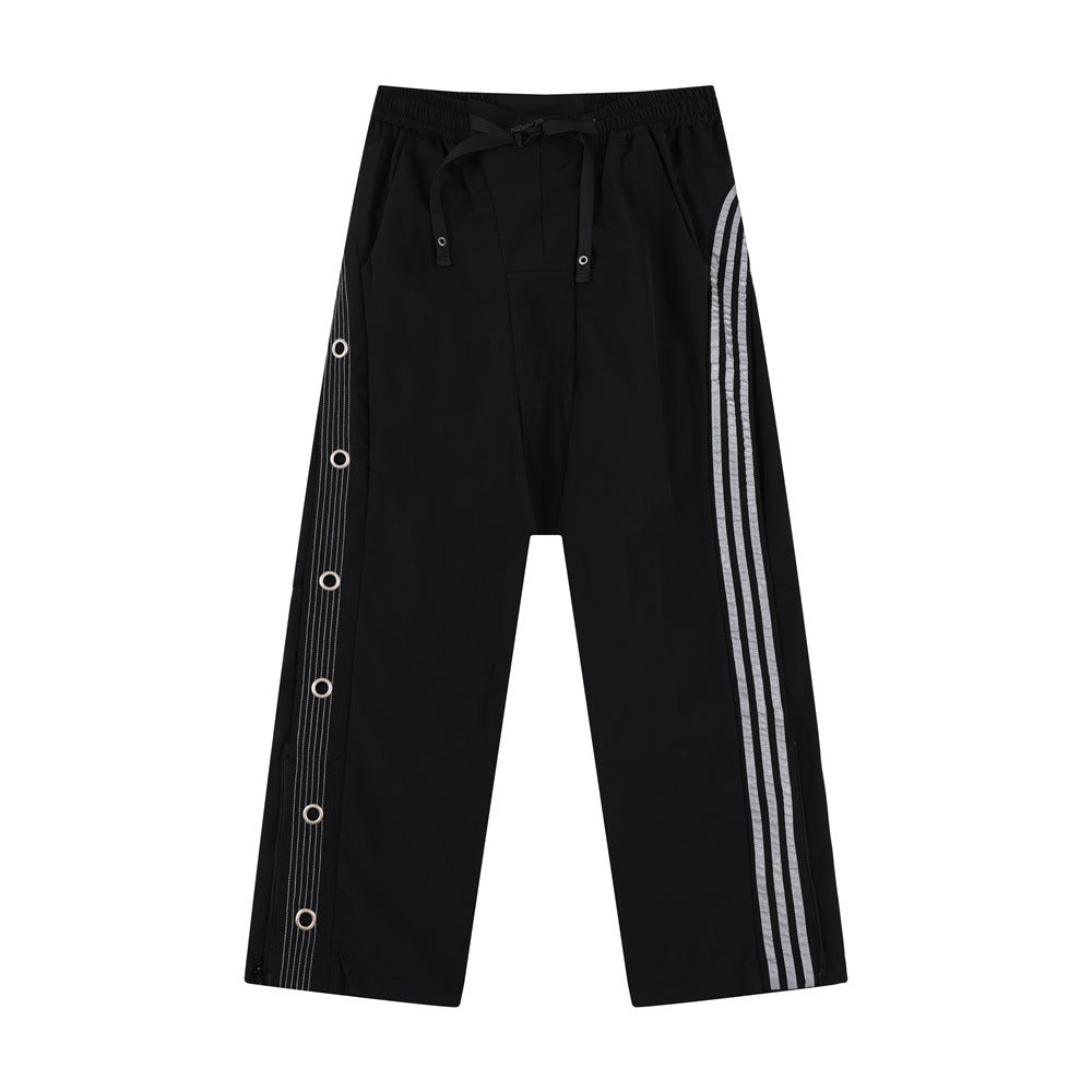 Belted Loose Flare Sweatpants