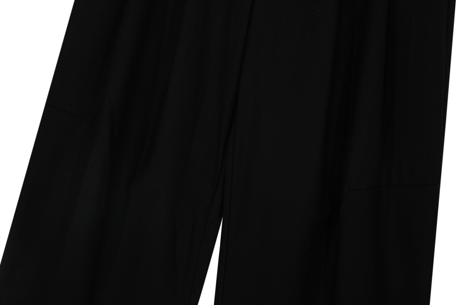 Metal Buckle Pleats Wide Leg Pants