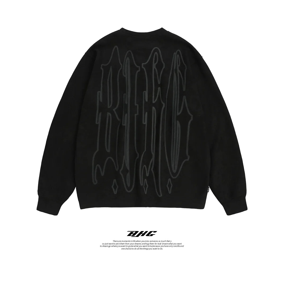 Heavyweight Suede Round Neck Sweatshirt