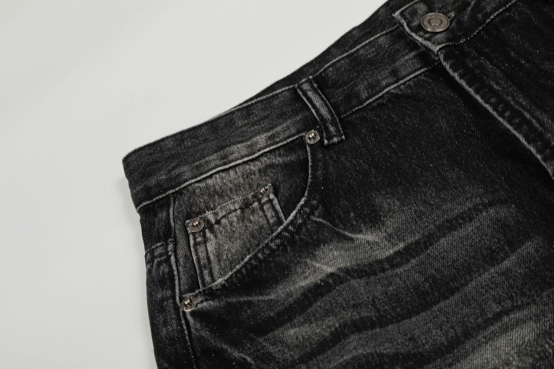 Washed Whiskers Flare Denim Jeans