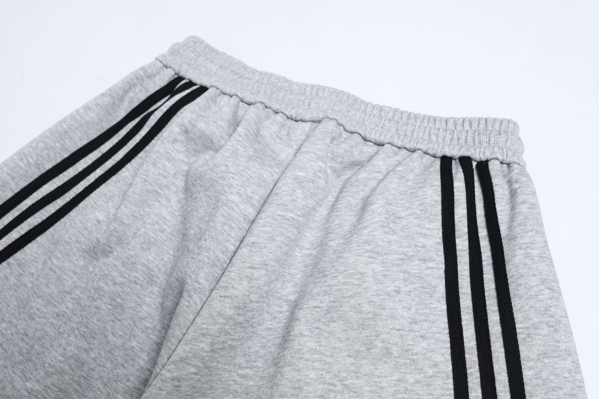 Deconstruction Curved Leg Wide Leg Sweatpants