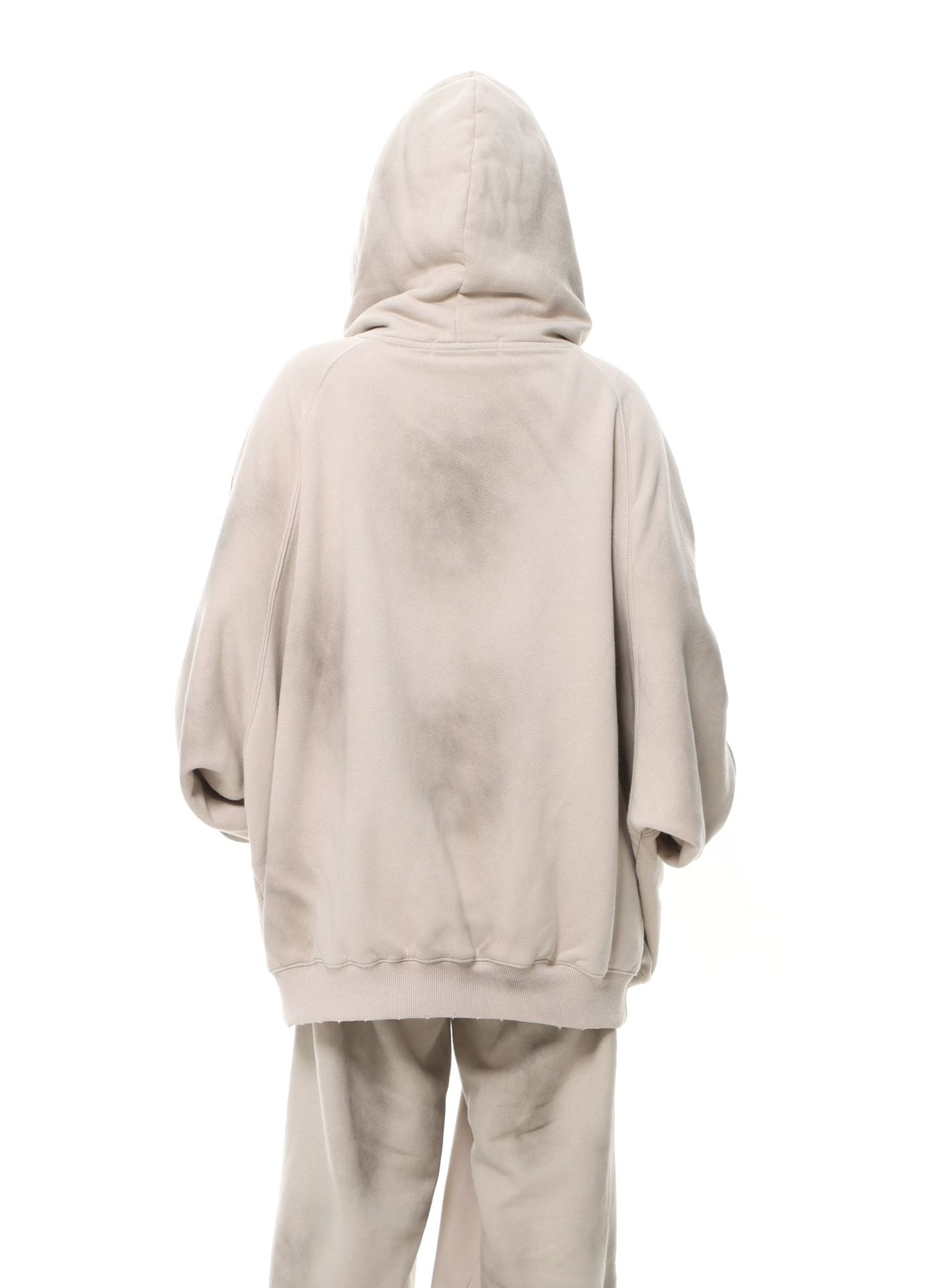 Sudadera con capucha bordada y estampado "Material"