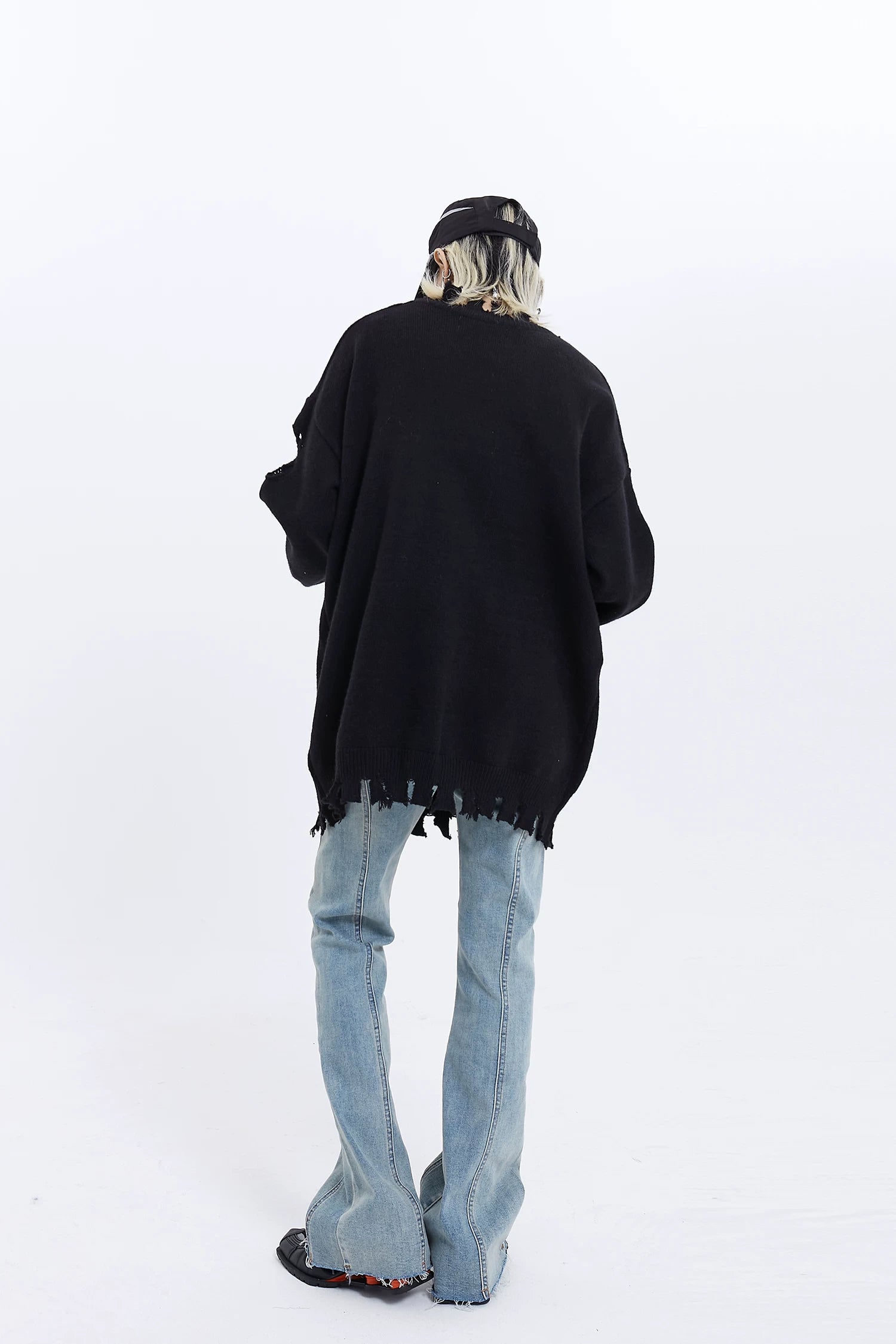 Fade Seam Flare Denim Jeans