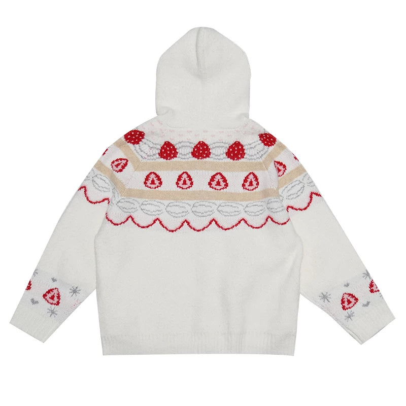 Cake Hooded Knit Cardigan