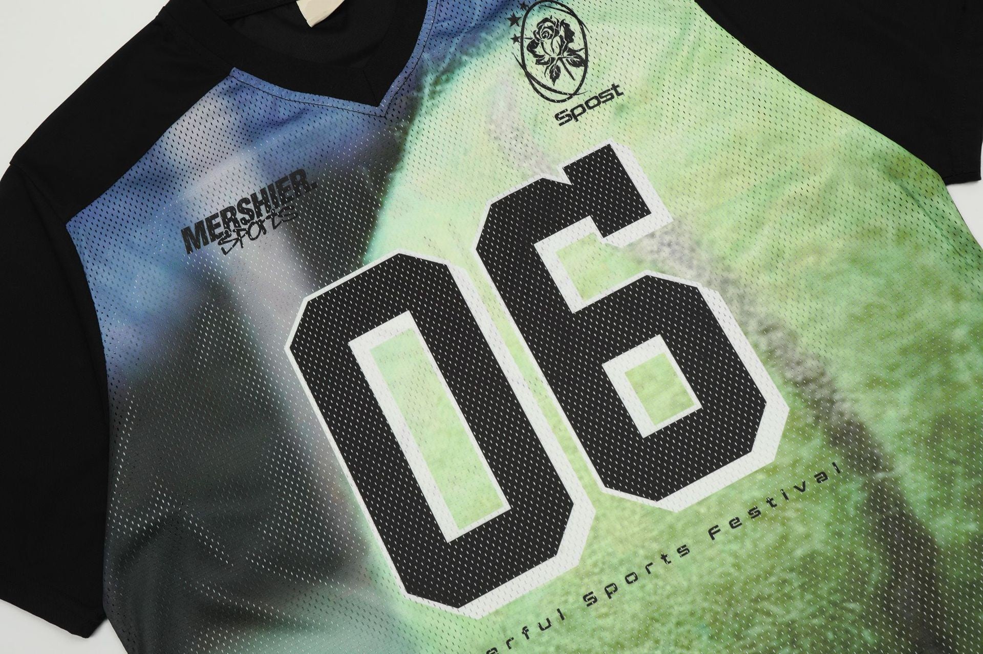 Maillot ample à imprimé rétro