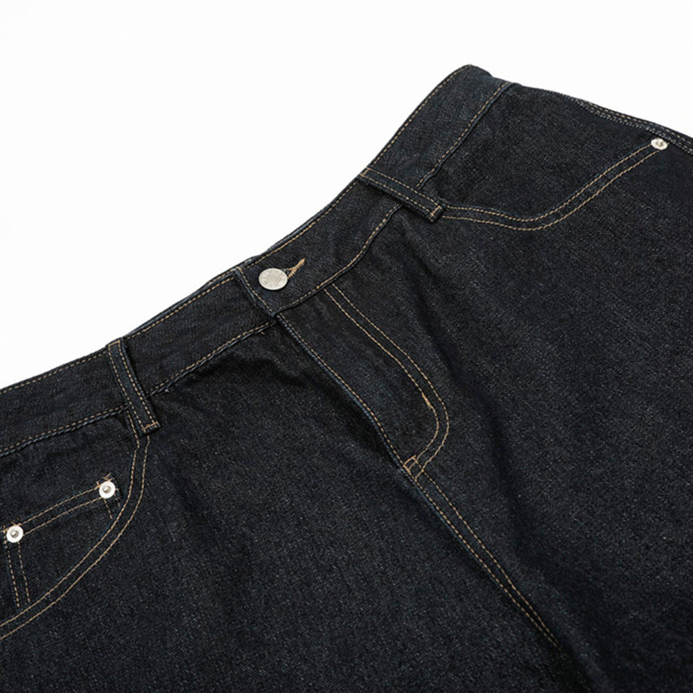 Leopard Print Pockets Cargo Jeans