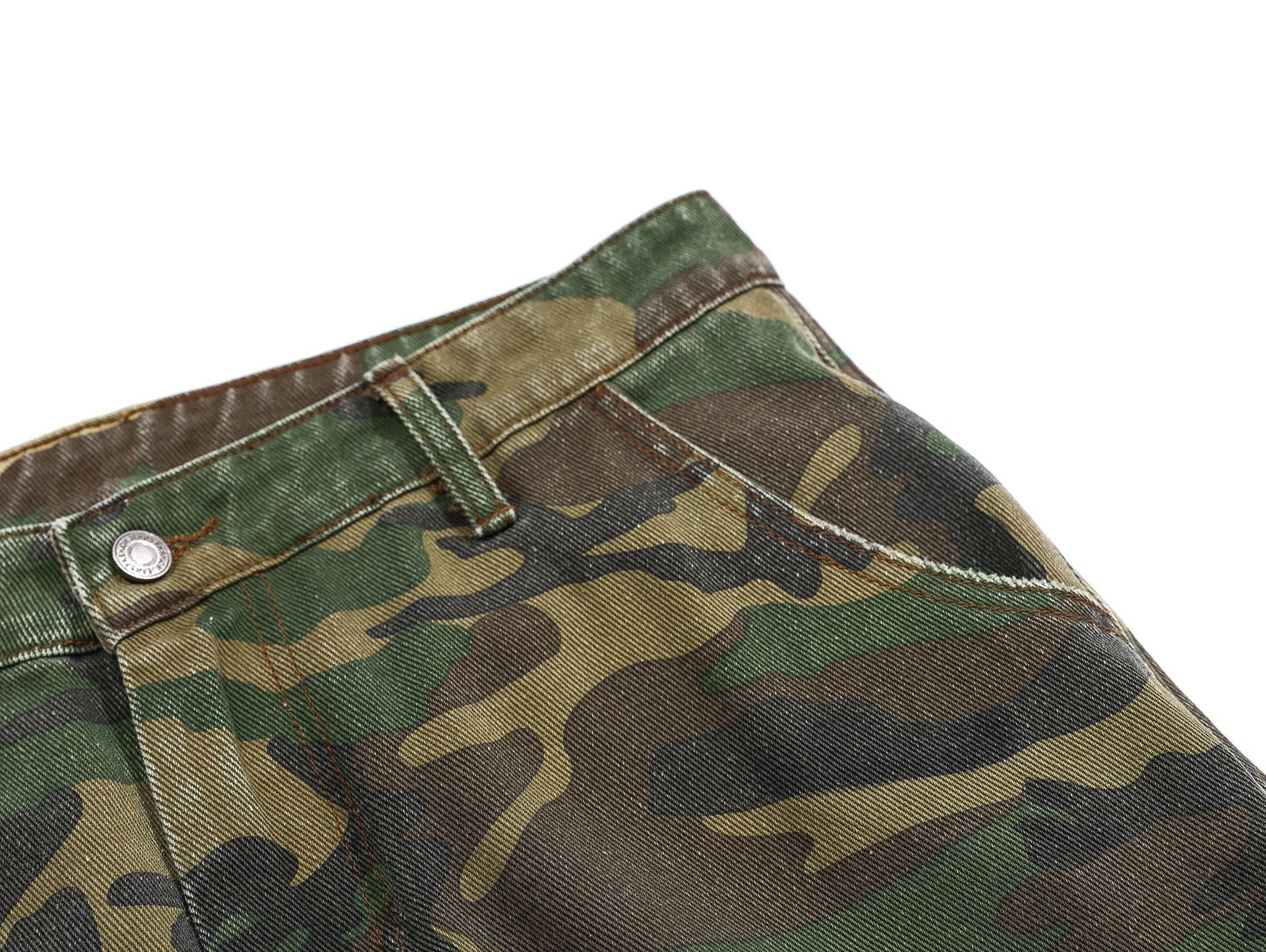 Camouflage Damage Cargo Pants