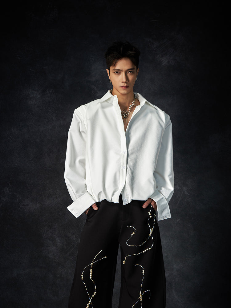 Multiple Button Waist-Fitted Hem Turn-Do
