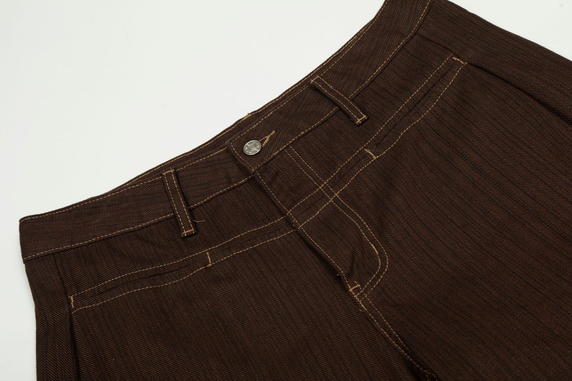 Stripe Embroidery Wide Leg Barrel Denim Jeans