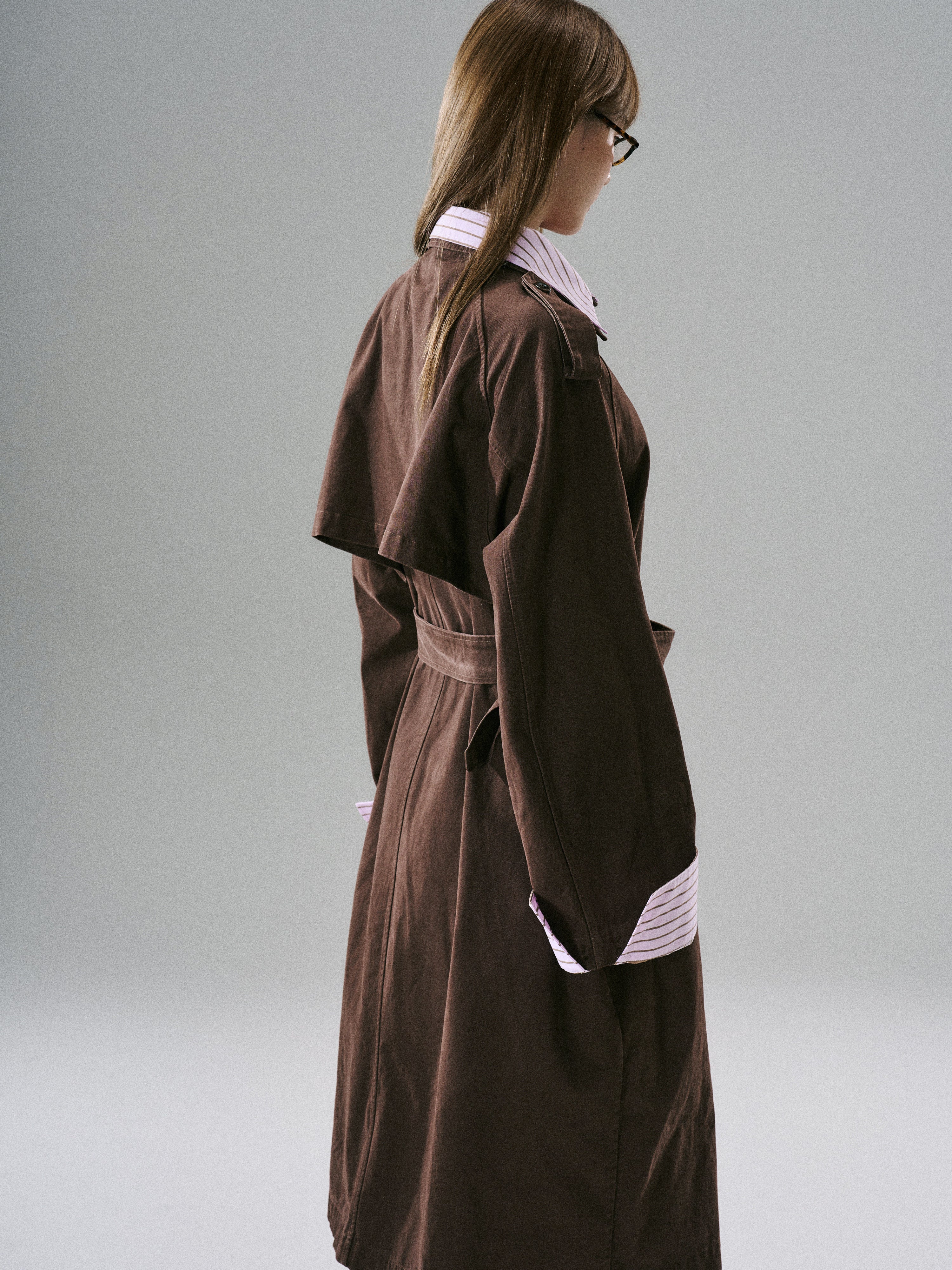 Detachable Rose-Fenced Girl's Trench Coat