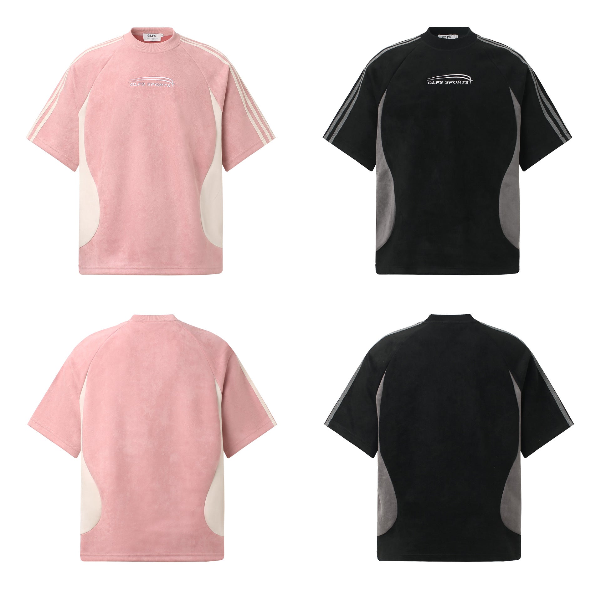 Suede Logo Oversize Short Sleeve T-Shirt