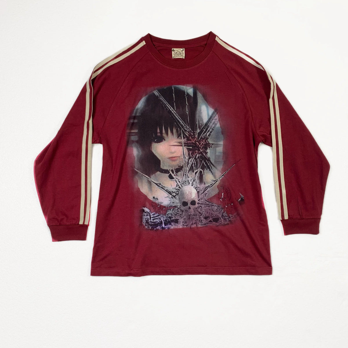 Metal Girl Print Long Sleeve T-Shirt