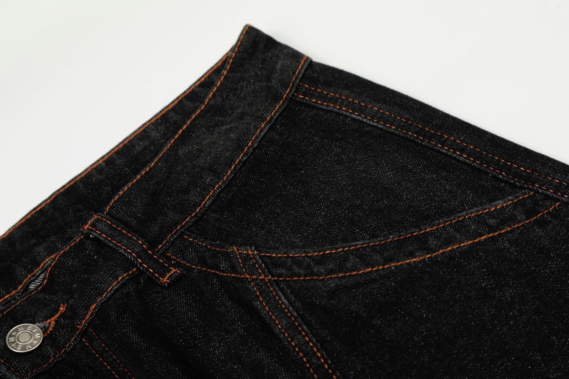 Raw Deconstruction Curved Denim Jeans