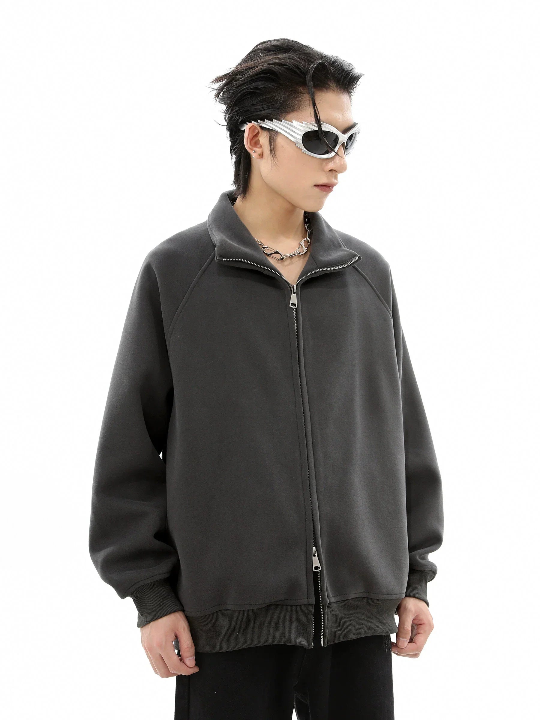 Heavyweight Double Ziper Sweatshirt