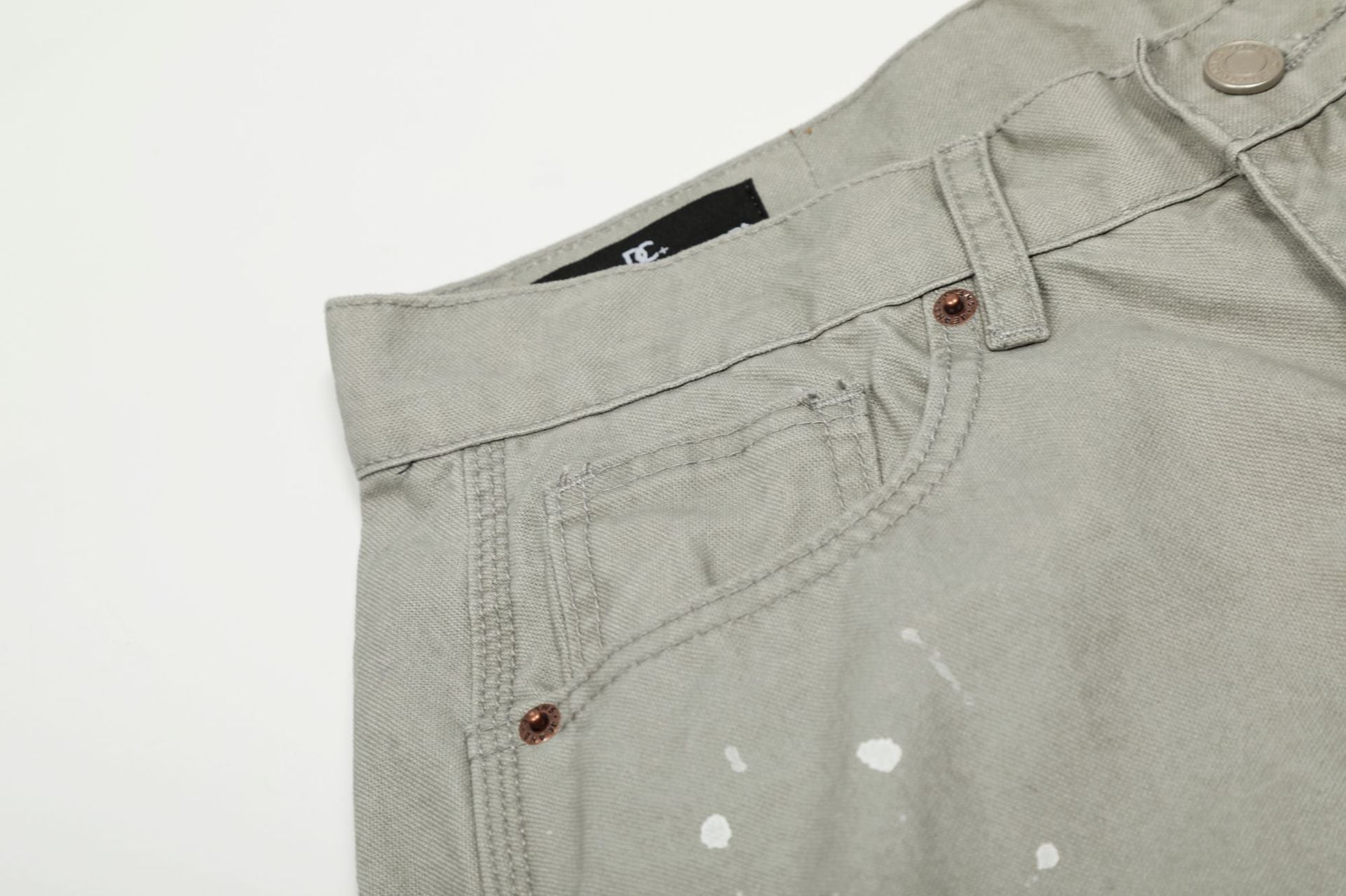 Paint Splatter Panel Wide Leg Pants