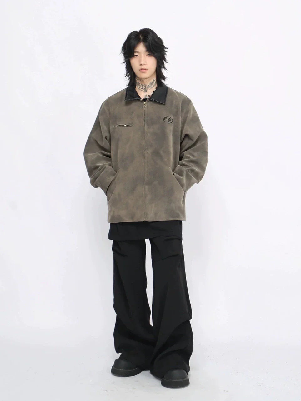 Embroidery Suede Jacket