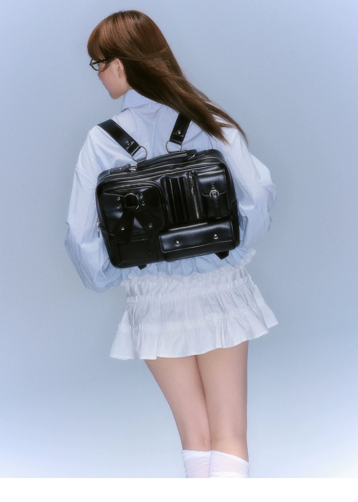Ringing College Sweet Cool Girl 3D Pocket Shoulder Bag