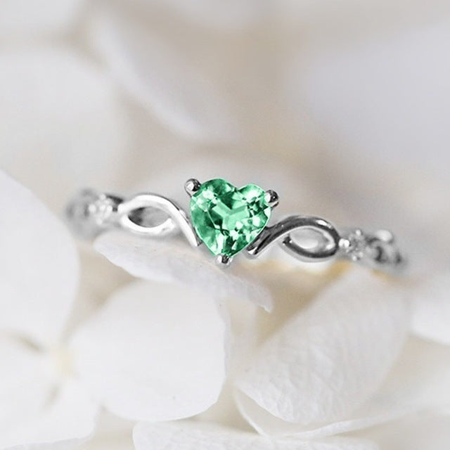 White Gold Green Diamond