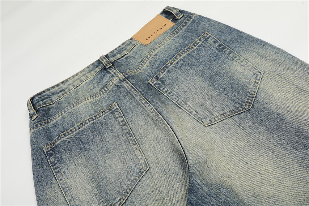 Distressed Wide-leg Jeans — Vintage Vibe