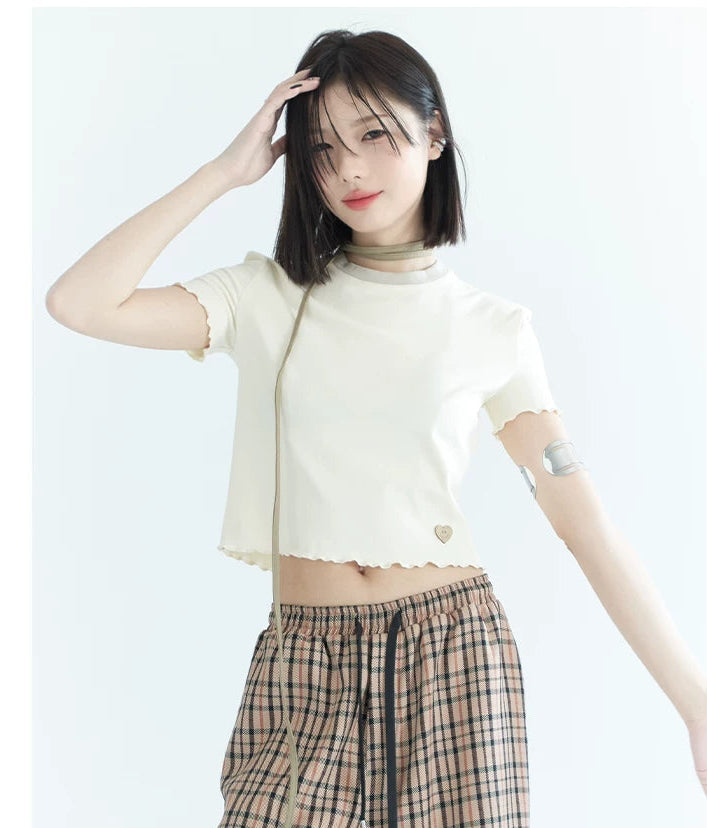Slim Fit Round Neck Short Sleeve T-Shirt