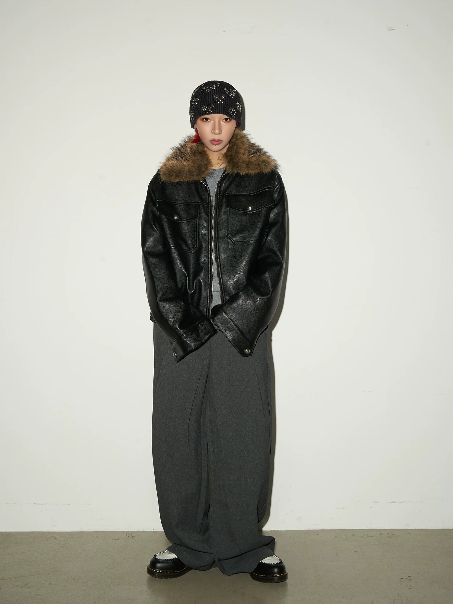 Pleats Wide Leg Pants