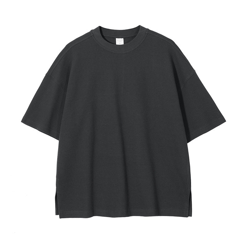 Oversize Waffle Short-sleeve T-shirt & Waffle Short Pants Setup