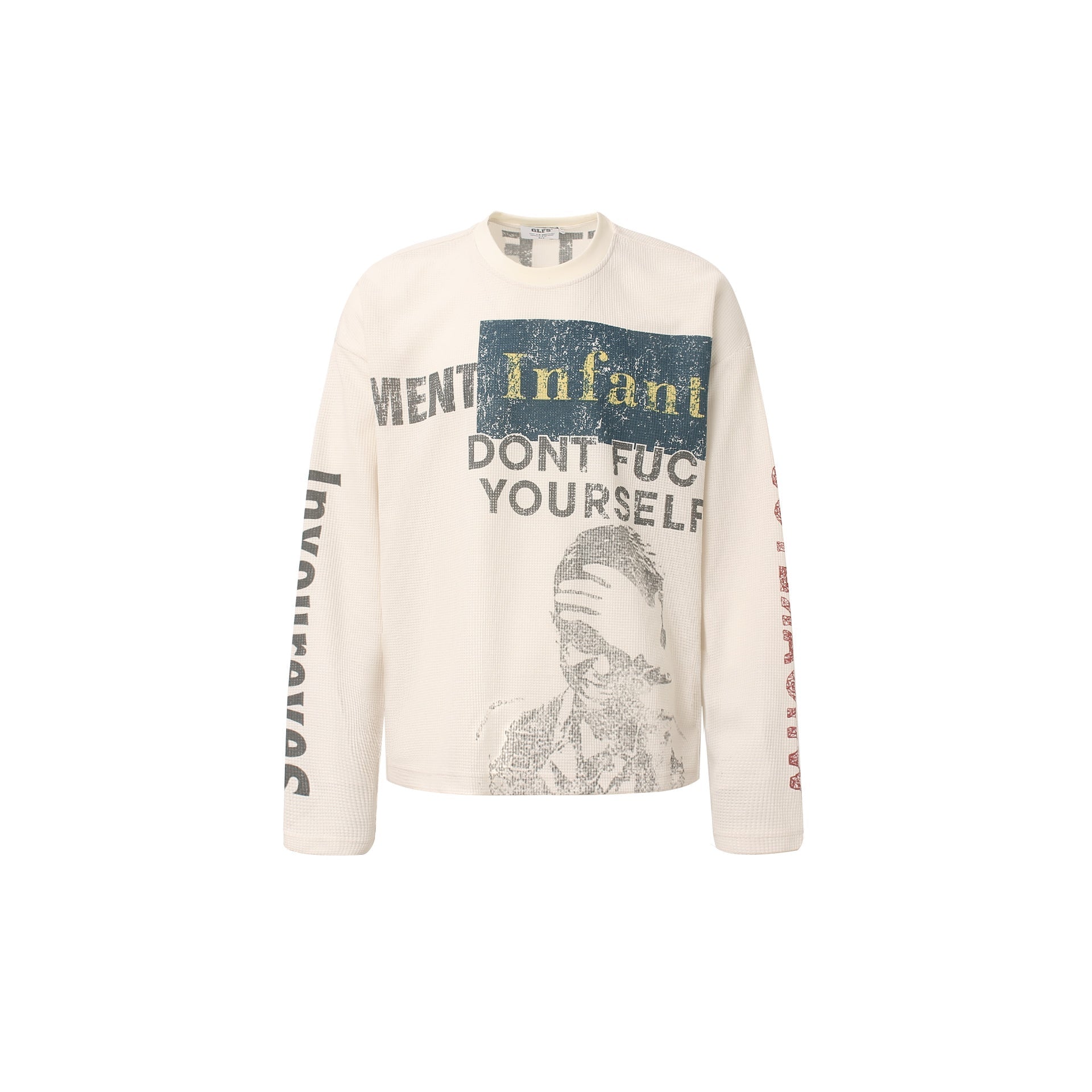 Portrait Graphic Waffle Long Sleeve T-Shirt