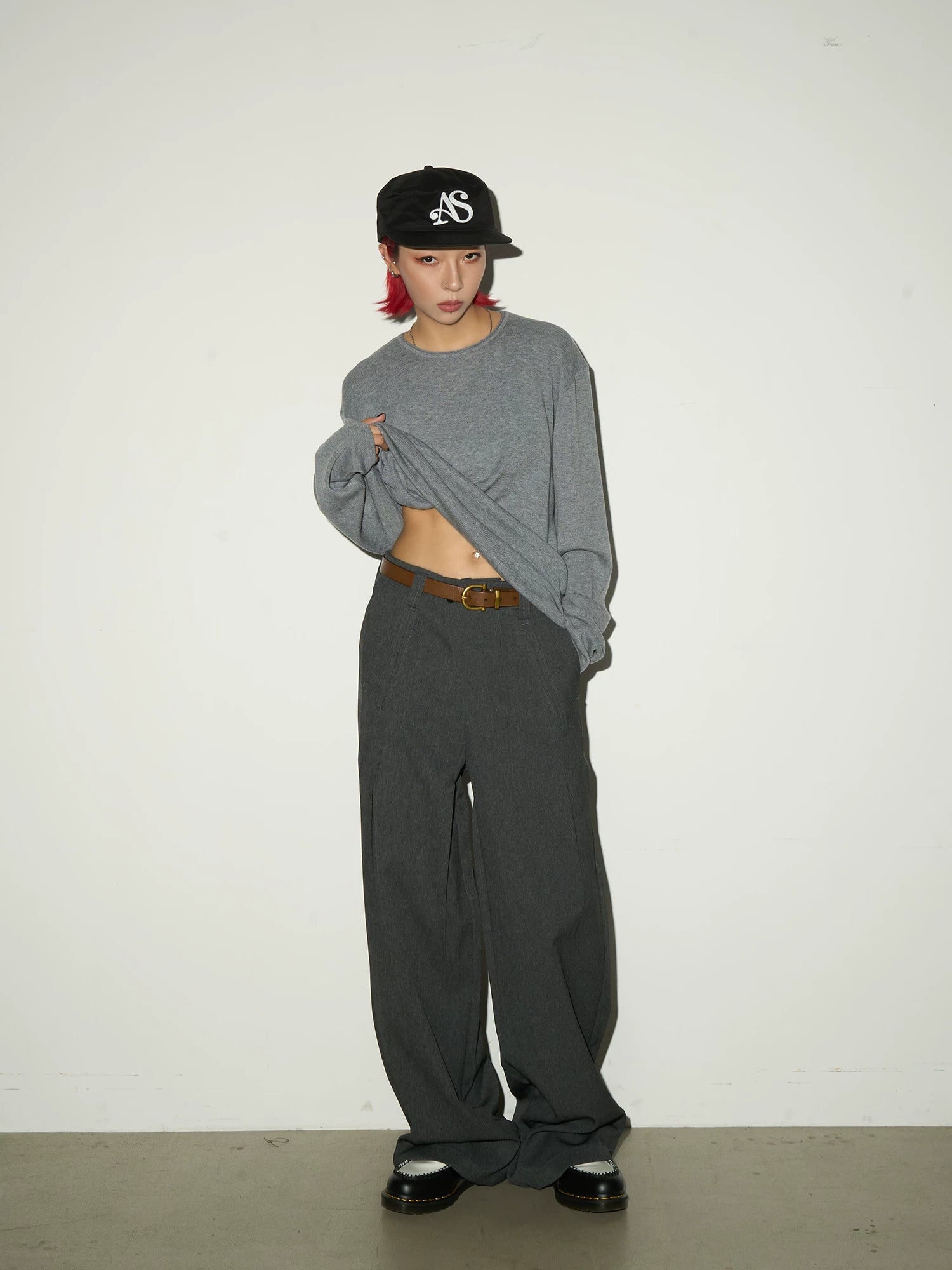 Pleats Wide Leg Pants