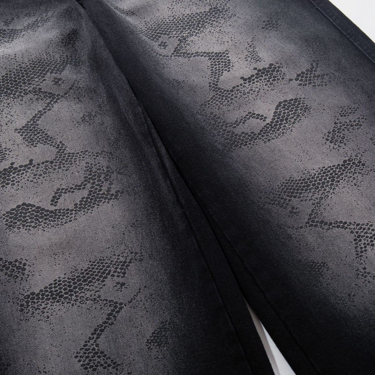 Washed Tribal Fade Wide Leg Denim Jeans